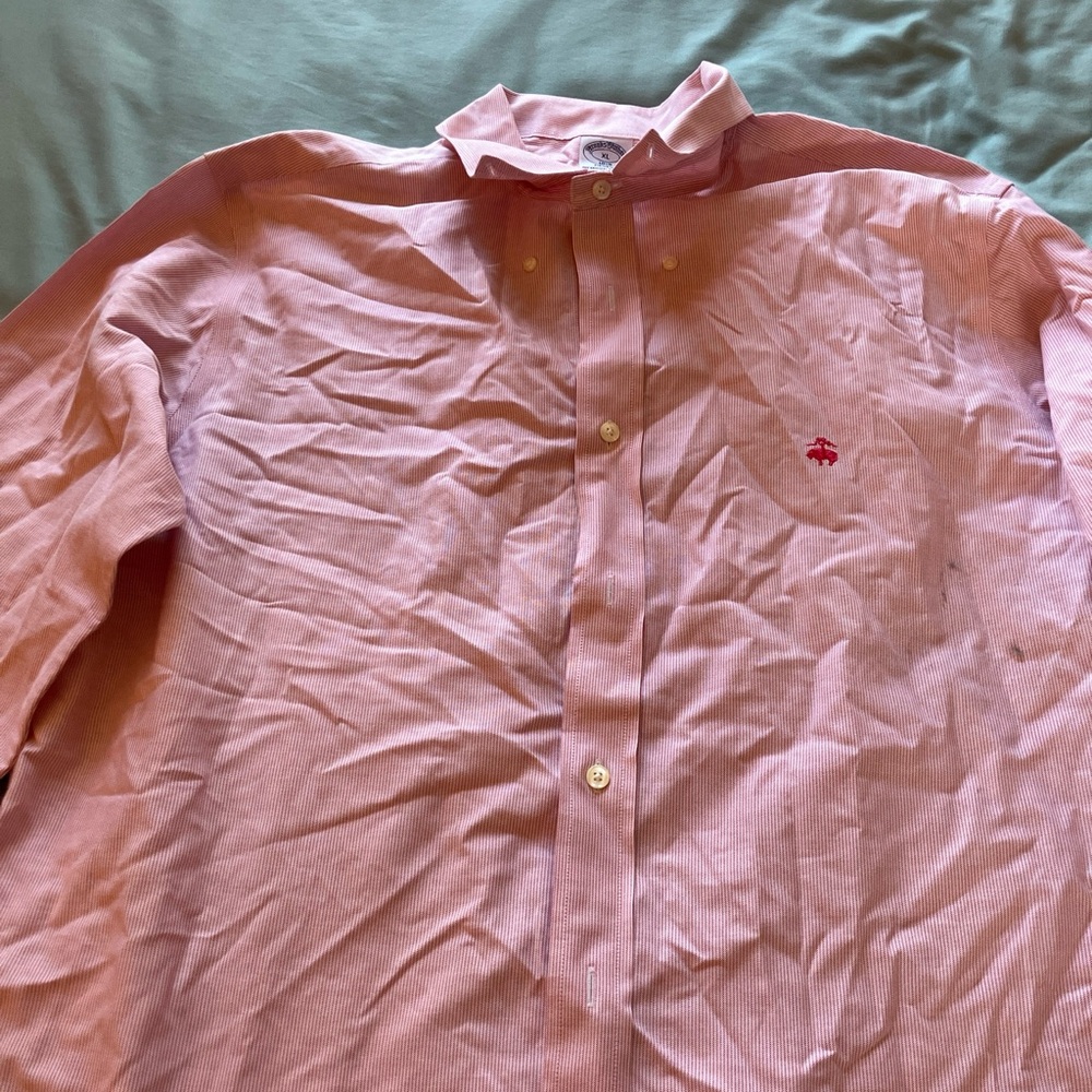 Men's Brooks Brothers Red Button-Down Shirt